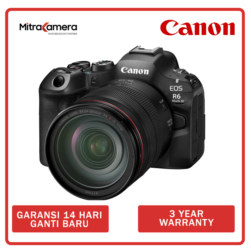 Canon EOS R6 Mark III kit 24-105mm f4-7.1 IS STM Mirrorless Camera