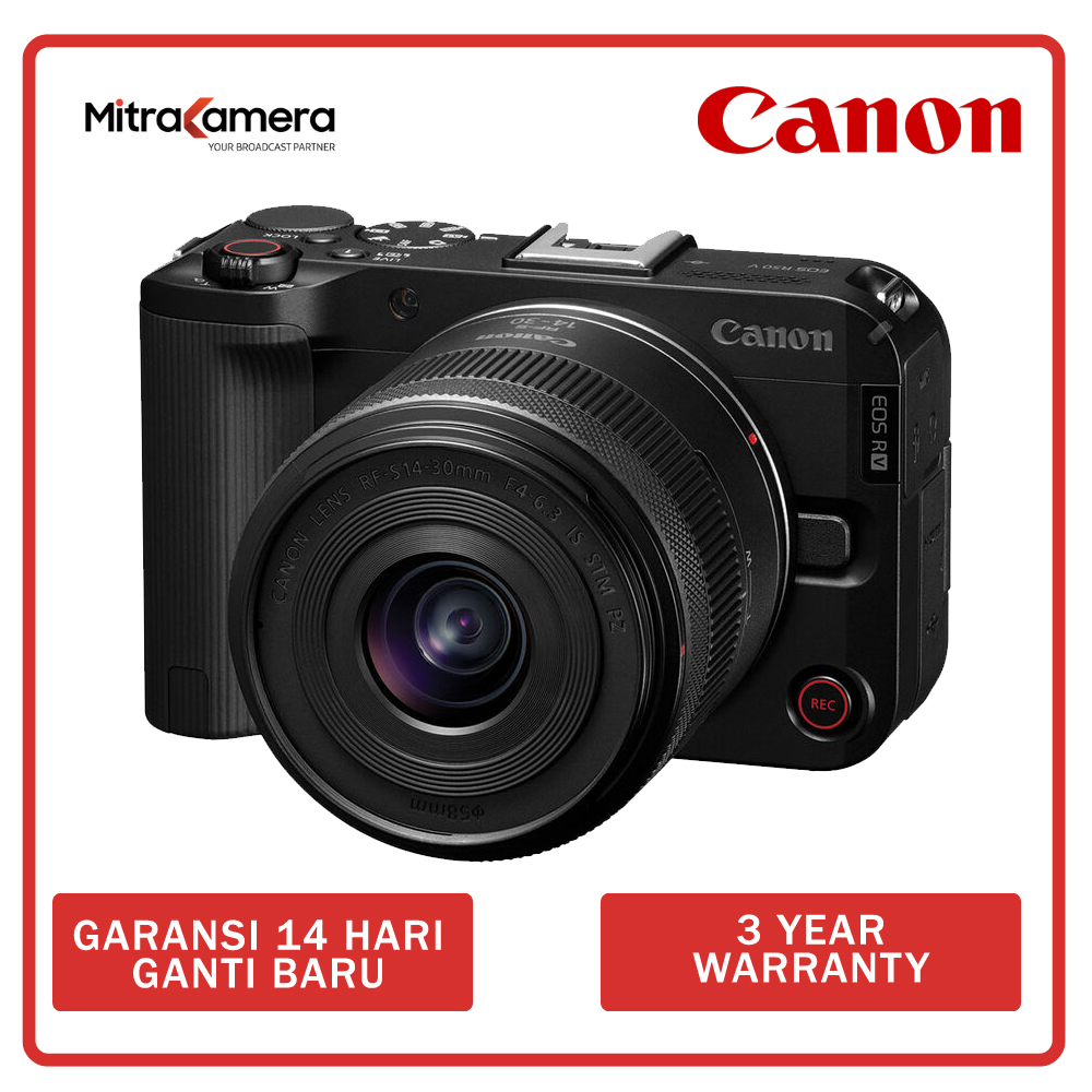 Canon EOS R50 V Mirrorless Camera with 14-30mm f/4-6.3 Lens Garansi Resmi